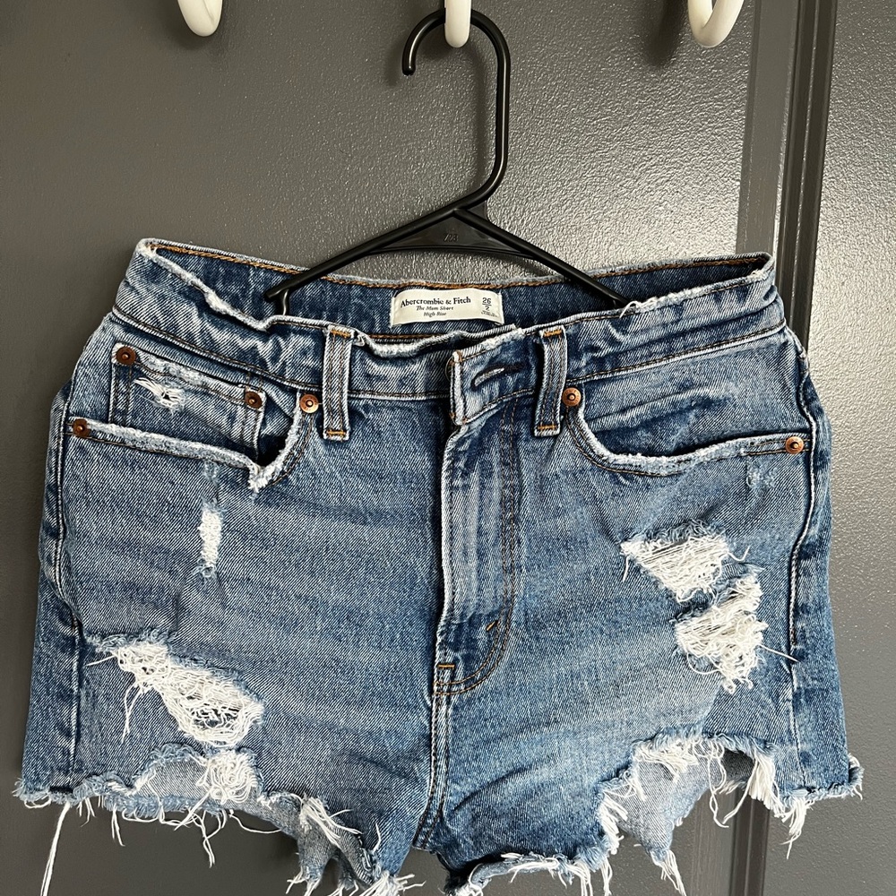 Abercrombie & Fitch Distressed Jean Shorts